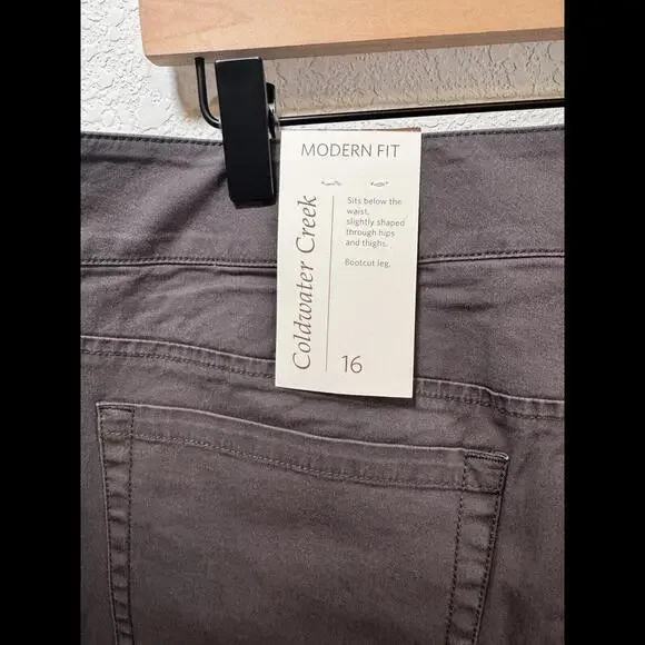 Coldwater Creek size 16 NWT Modern Stretch Twill Pant‎ - Picture 4 of 6